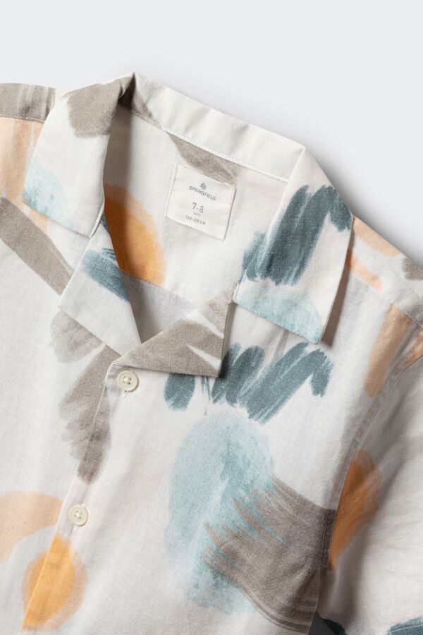 Springfield Kids Camisa Pinceladas ni&ntilde;o estampado