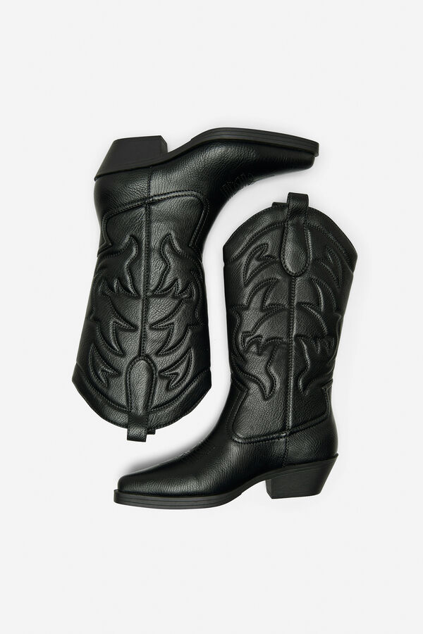 Only Bota cowboy negro