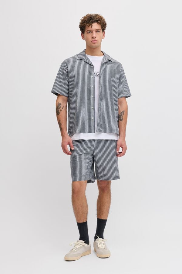 JJ REBEL Camisa relaxed fit azul