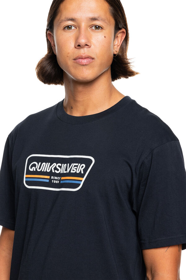 Quiksilver Camiseta de manga curta para homens preto
