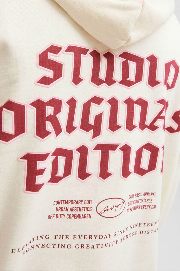 Jack & Jones Sweatshirt capuz do est&uacute;dio branco