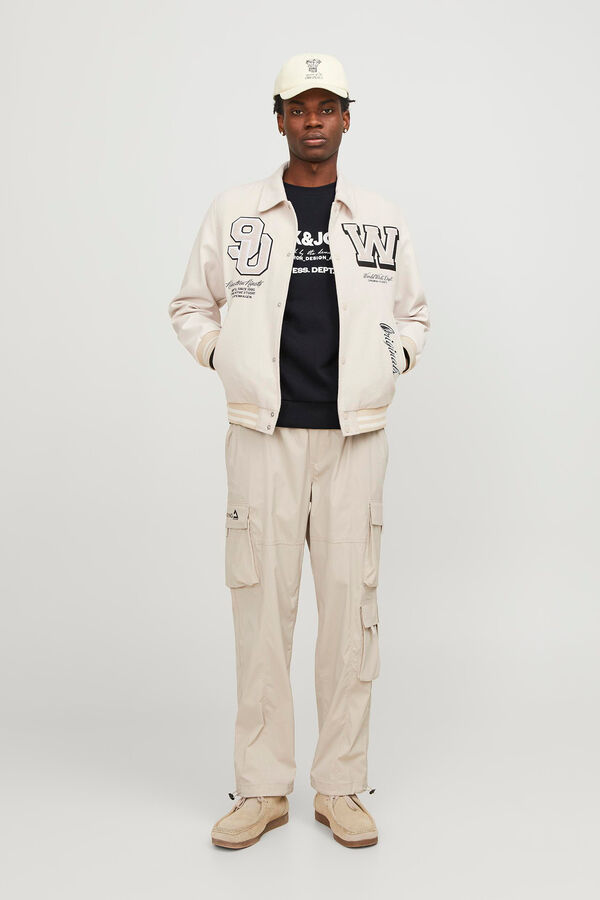 Jack & Jones Sweatshirt padr&atilde;o  preto