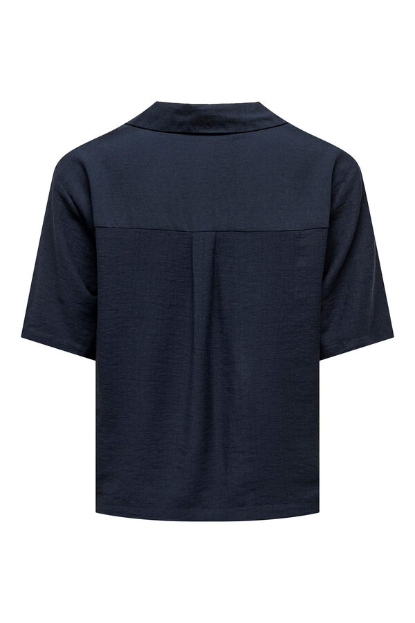 JDY Camisa botones manga 3/4 gris