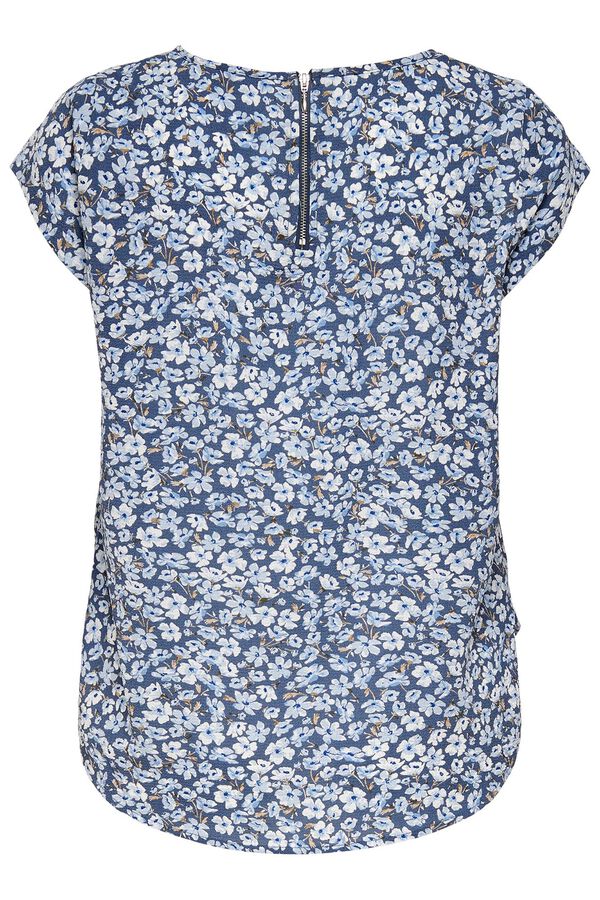 Only Camiseta estampada de manga corta azul