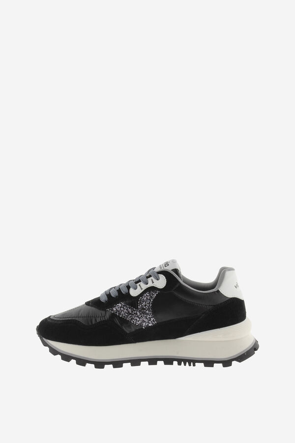 Victoria Zapatillas metalizadas negro