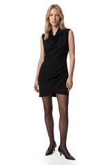 Koton Vestido mini assim&eacute;trico preto