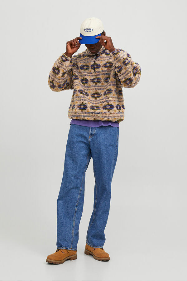 Jack & Jones Sudadera teddy gris