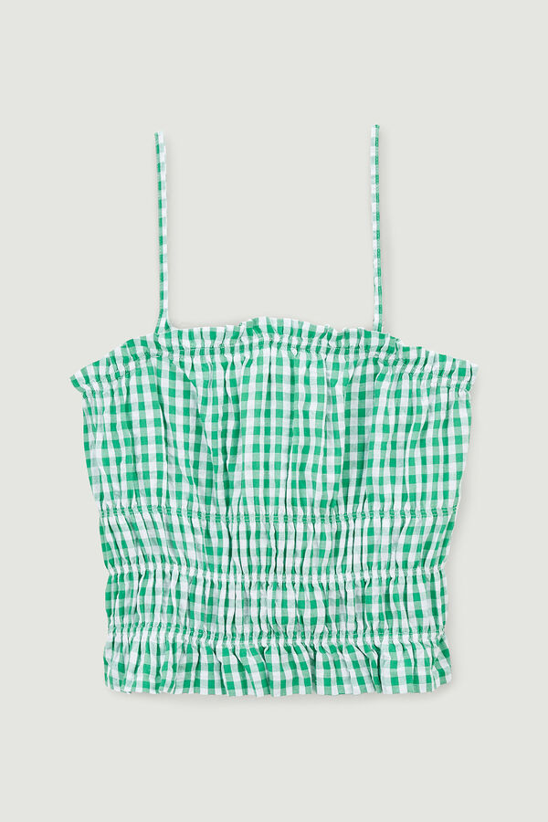 Pimkie Top corto de tirantes estampado