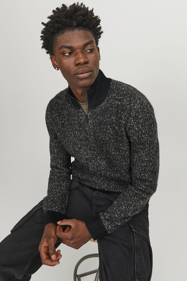 Jack & Jones Jersey cuello alto negro