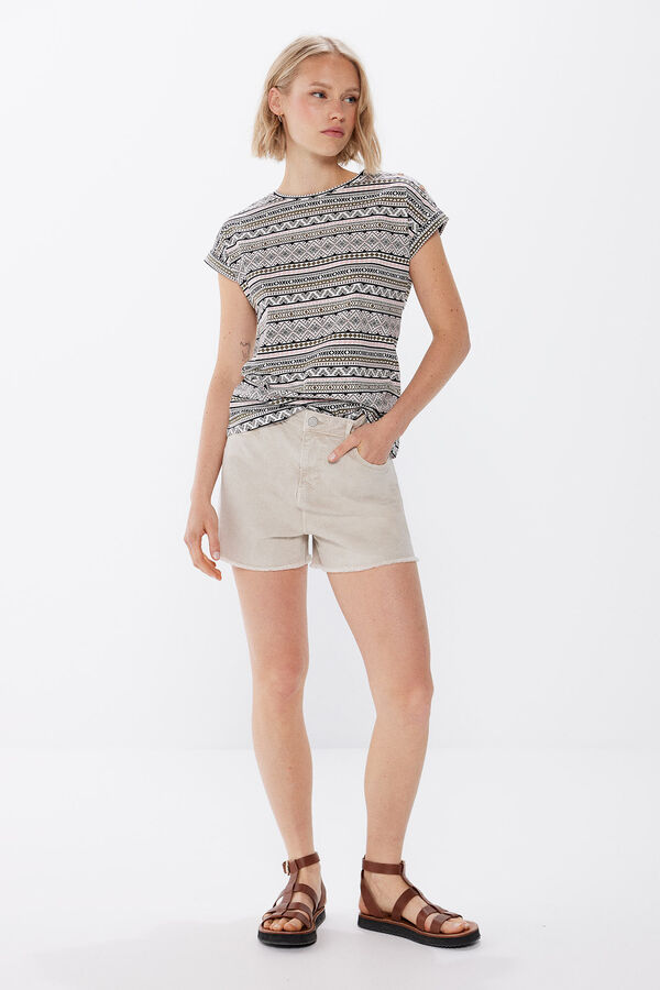 Springfield Camisola estampado geom&eacute;trico estampado