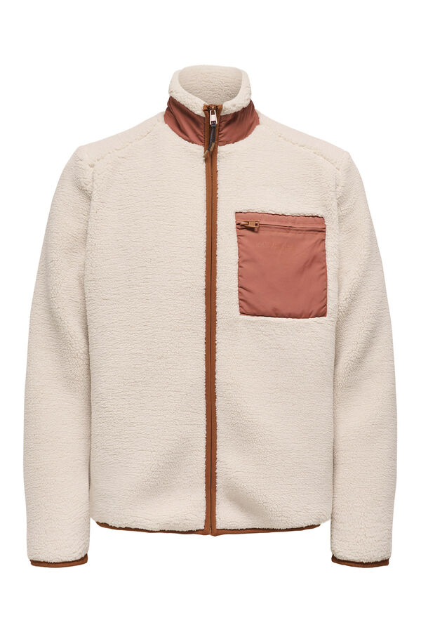 Only & Sons Chaqueta borrego gris