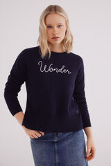 Springfield Jersey botones laterales algodón azul