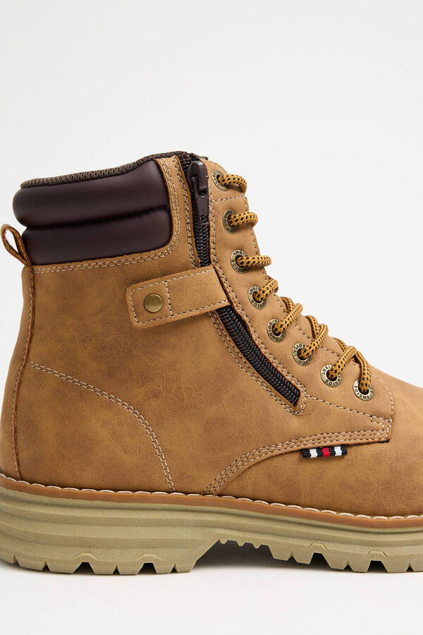 Inside Botas De Montanha Com Fecho-&Eacute;clair Combinado estampado