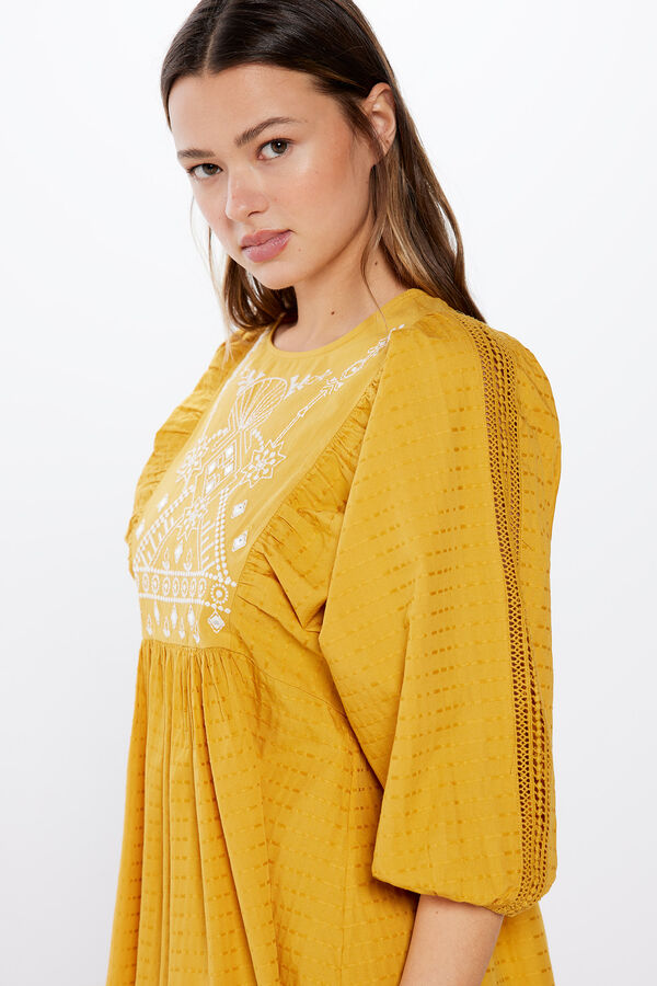 High Spirits Vestido Aurora amarillo