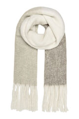 Only Bufanda bicolor marr&oacute;n