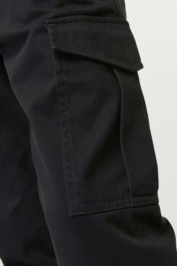 Jack & Jones Pantal&oacute;n cargo slim fit negro