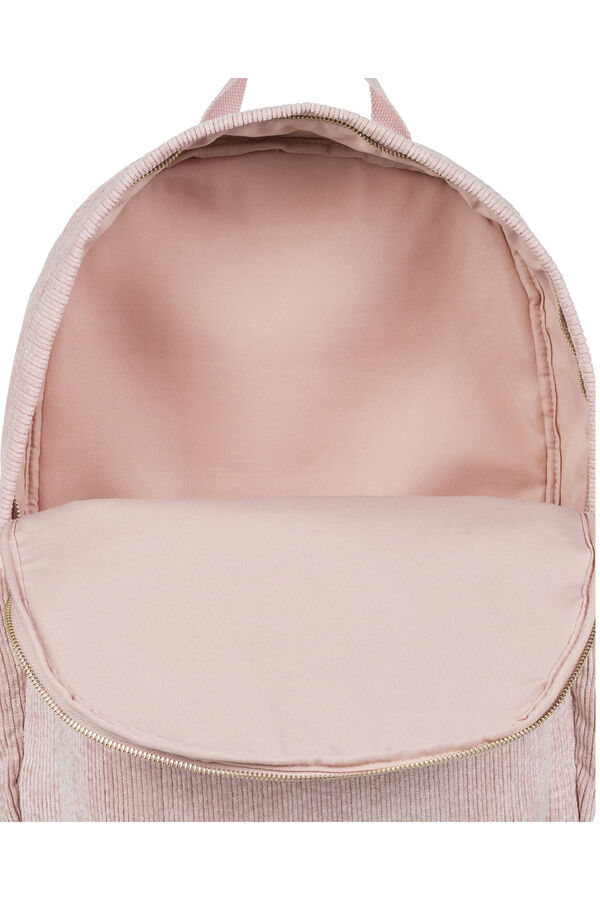 Roxy Mochila peque&ntilde;a de pana para Mujer rosa