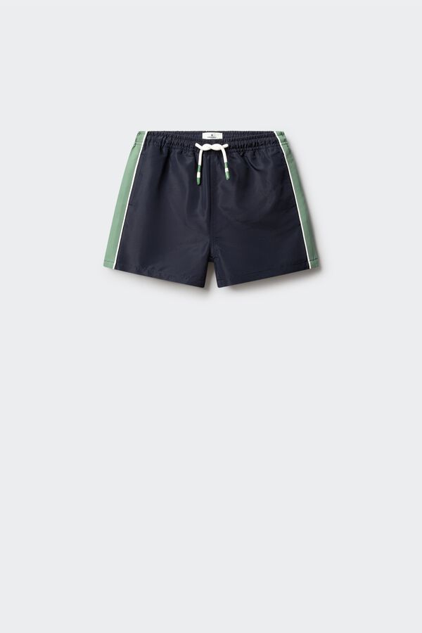 Springfield Kids Fato de banho de crian&ccedil;a com contraste azul
