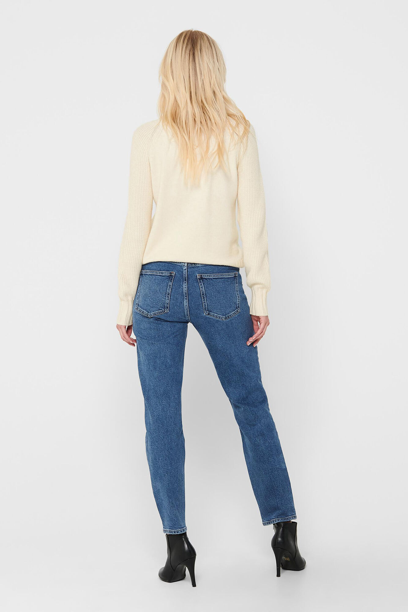 JDY Jeans Straight Tiro Alto