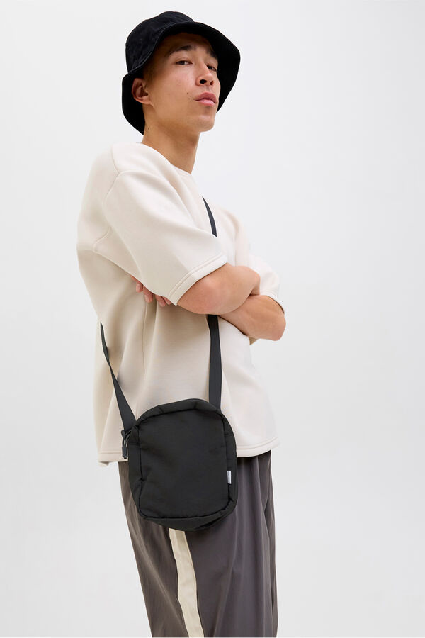 Jack & Jones Bolsa de ombro masculina preto