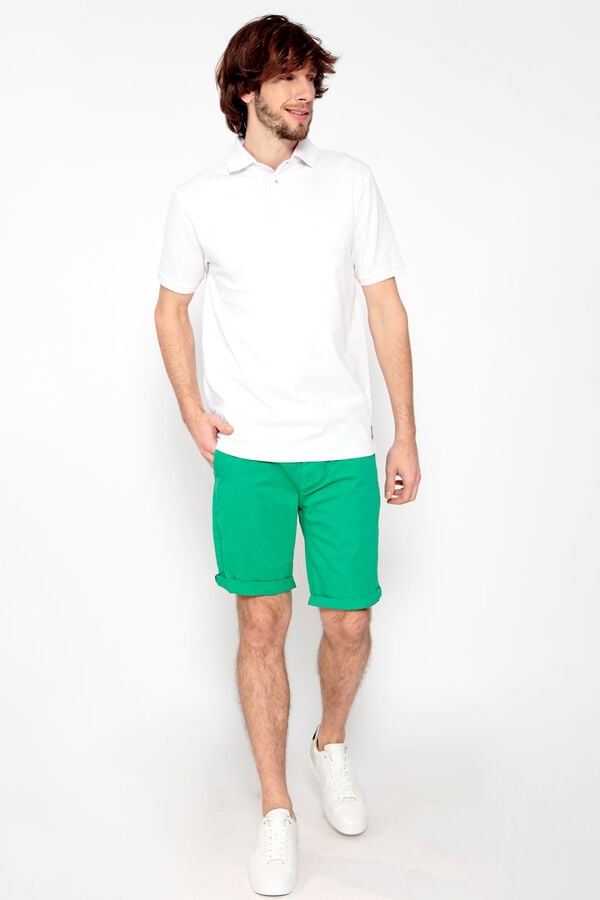 Brave Soul Polo piqu&eacute; de manga corta blanco