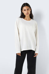 Noisy May T-shirt comprida manga comprida branco