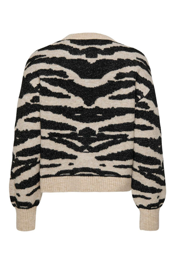 Only Camisola animal print cinzento