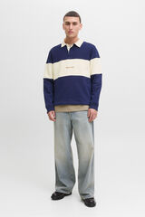 Jack & Jones Sweatshirt polo com listras azul