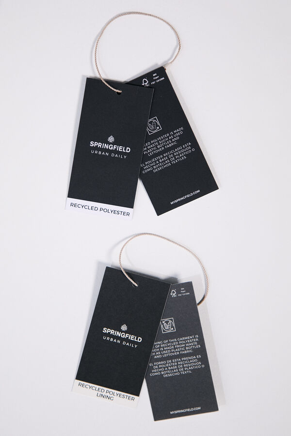 Springfield Cazadora efecto ante tostado