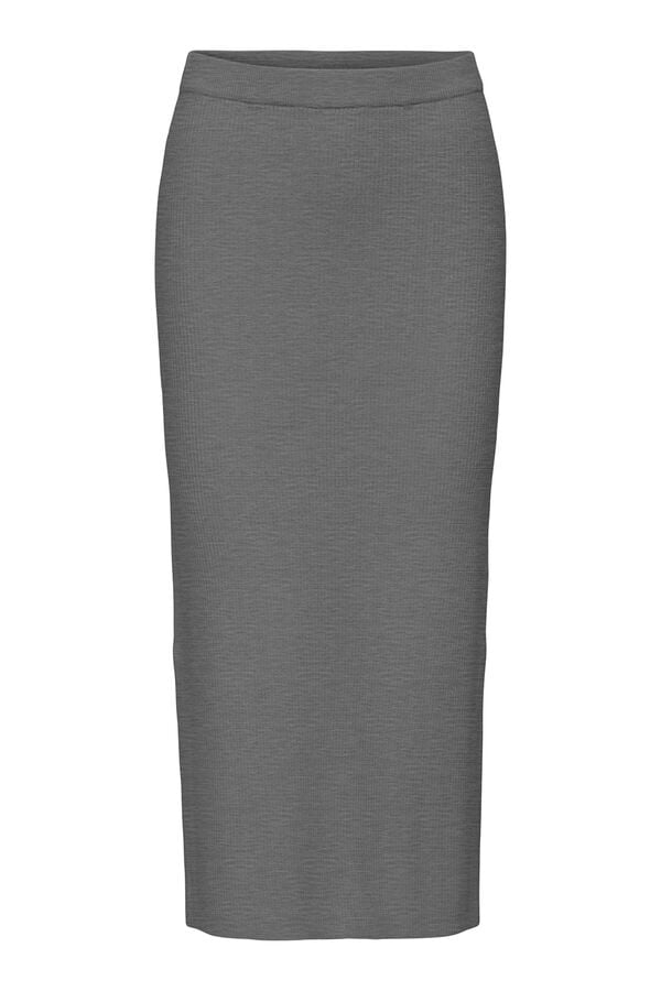 JDY Falda midi punto gris