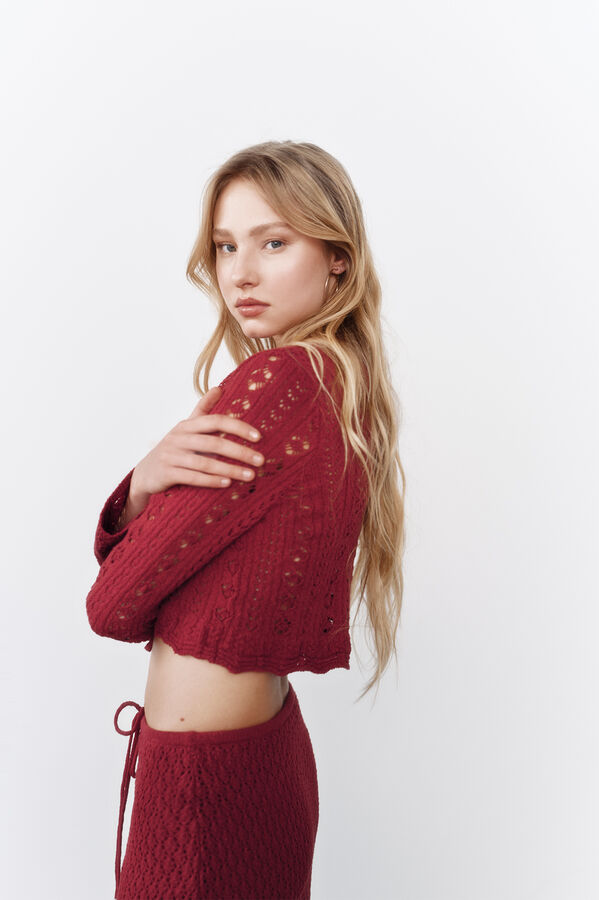 High Spirits Topo Vermelho  estampado