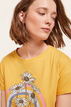 Springfield T-shirt "Love & Flowers" amarelo