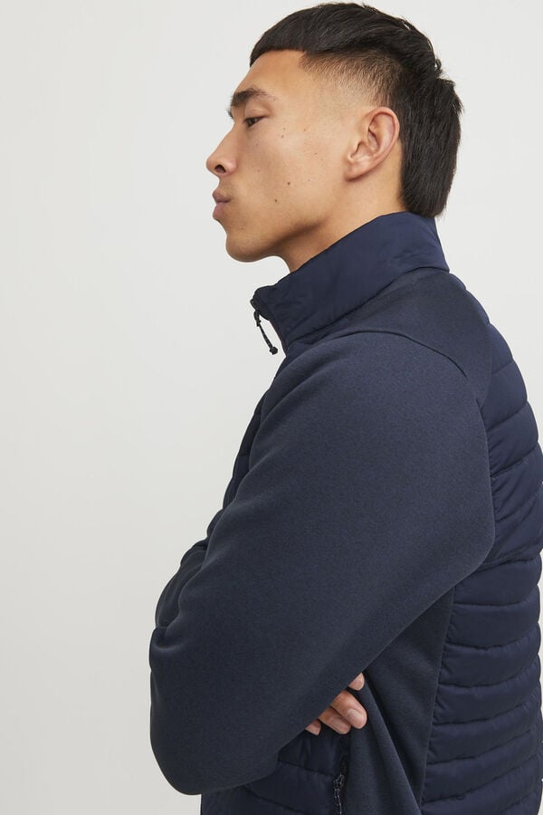 Jack & Jones Casaco acolchoado de gola alta azul