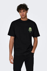 Only & Sons T-shirt plant power preto