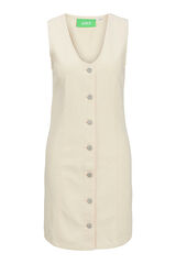 Jack & Jones Vestido Denim abotonado blanco