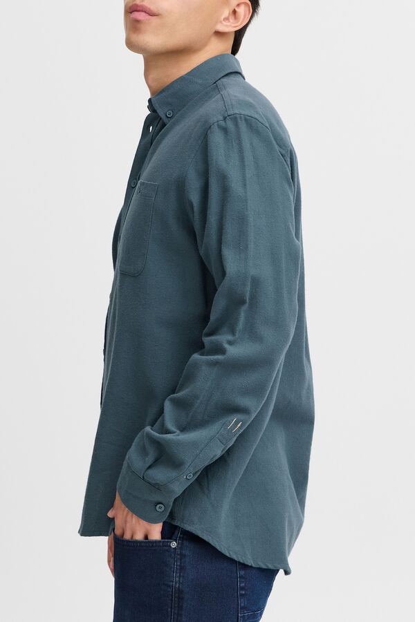 Blend Camisa de manga longa  azul