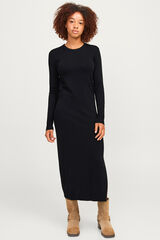 Jack & Jones Vestido maxi de punto fino negro