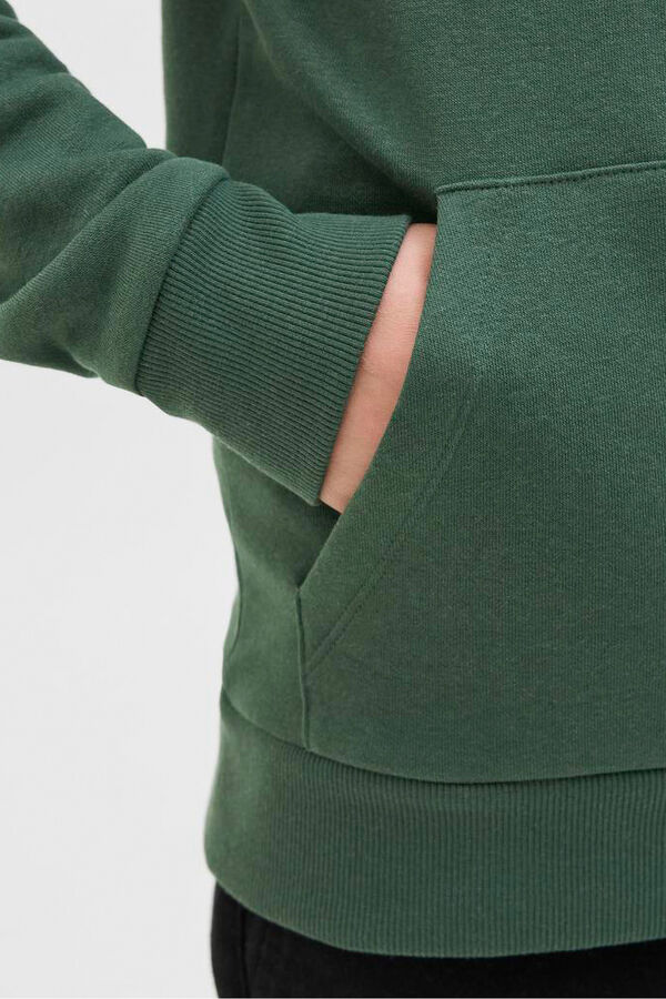 Jack & Jones Junior Sudadera logo con capucha verde