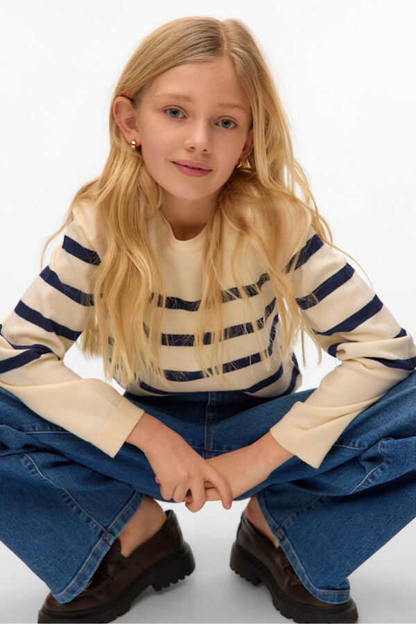 Vero Moda Girl Jersey manga larga gris