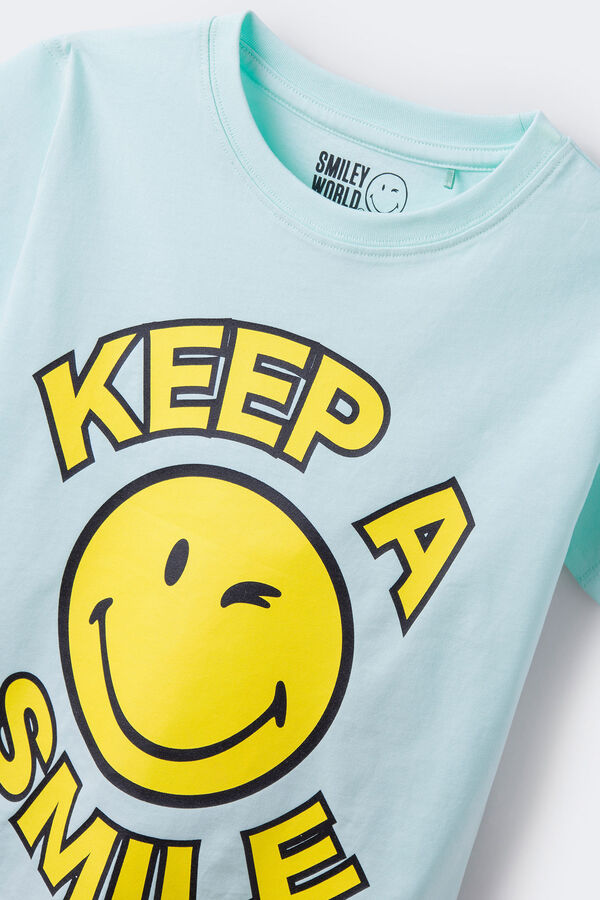 Springfield Kids Camiseta Smiley niña verde