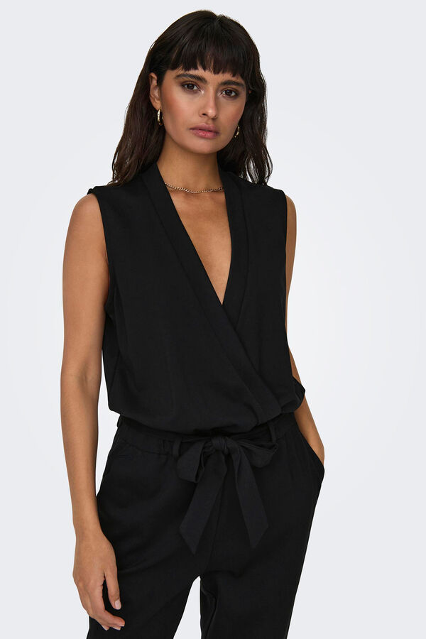 Only Mono largo sin mangas negro