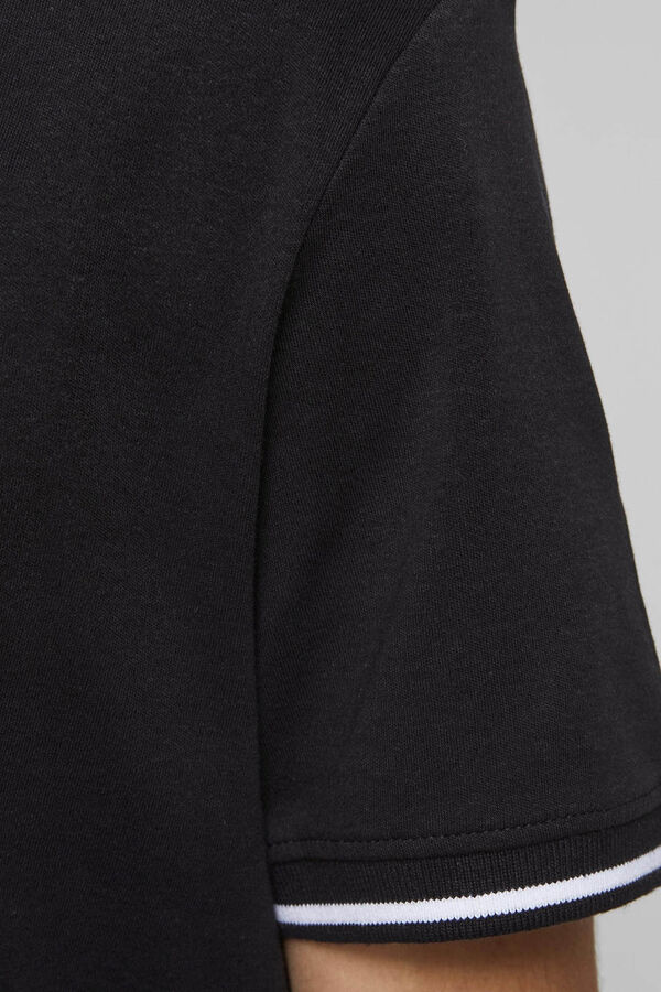 Jack & Jones Polo algod&oacute;n cuello contraste negro