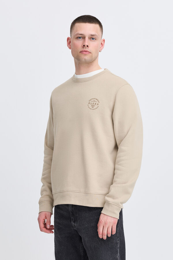 Blend Sudadera cuello redondo beige