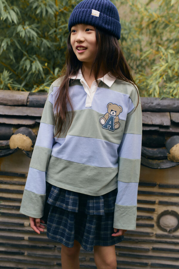 Springfield Kids Polo a rayas ni&ntilde;a verde