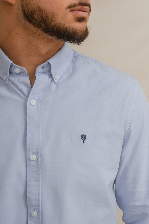 Celopman Camisa oxford azul