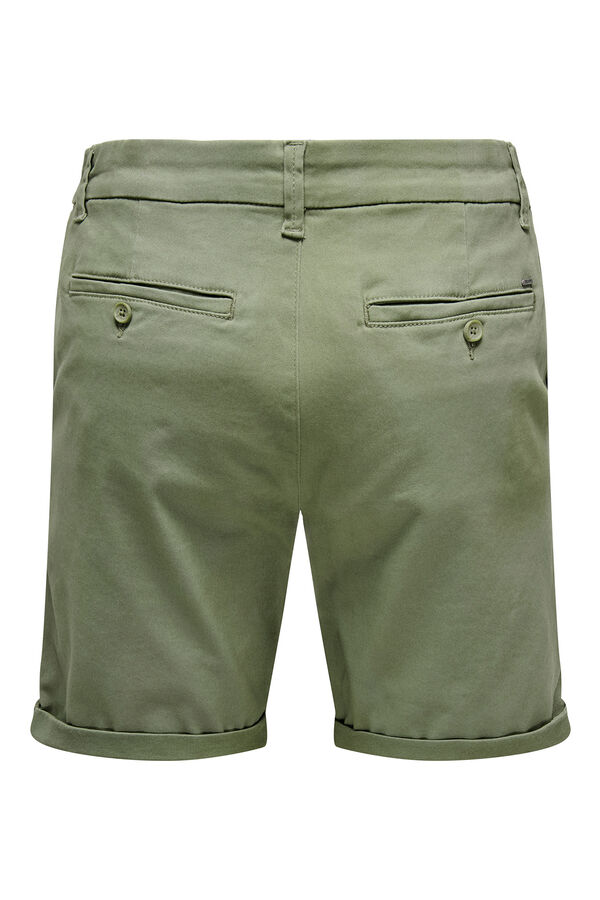 Only & Sons Bermuda chino verde
