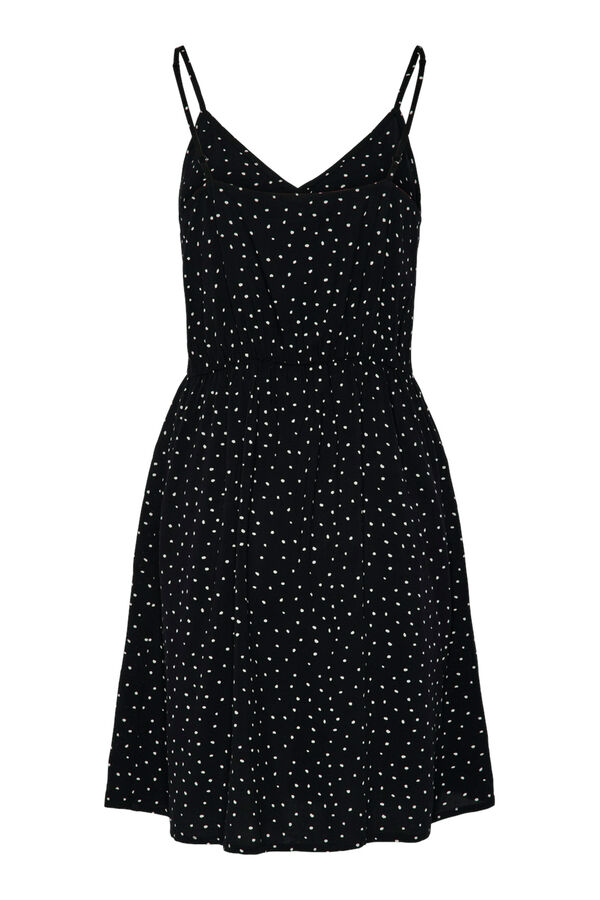 Pieces Vestido midi de tirantes negro