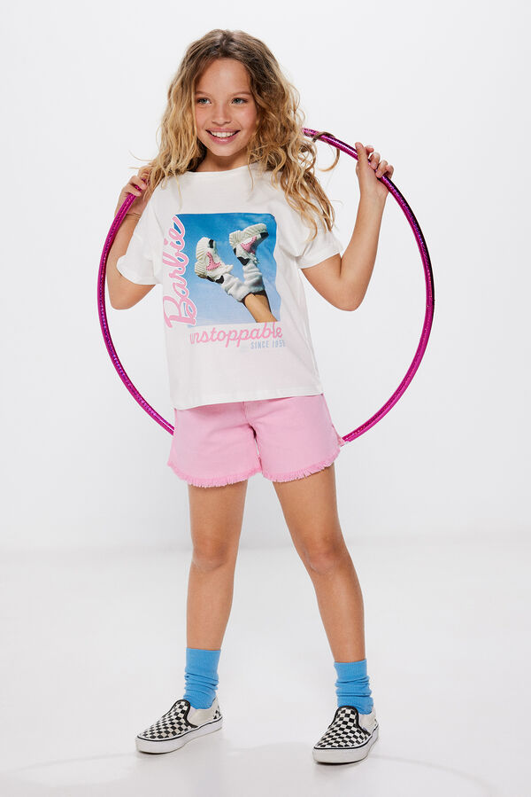 Springfield Kids Camiseta Barbie ni&ntilde;a kaki