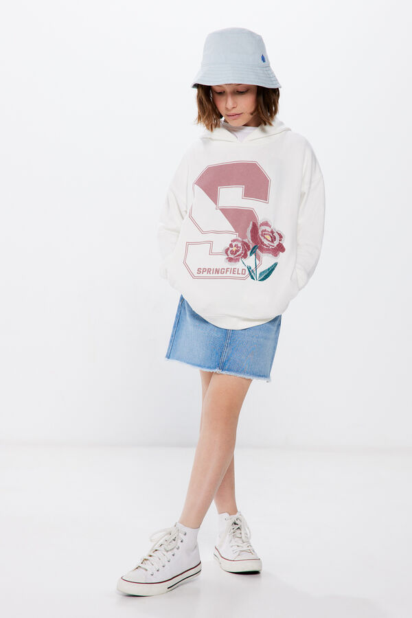 Springfield Kids Sweatshirt capuz "S" menina castanho