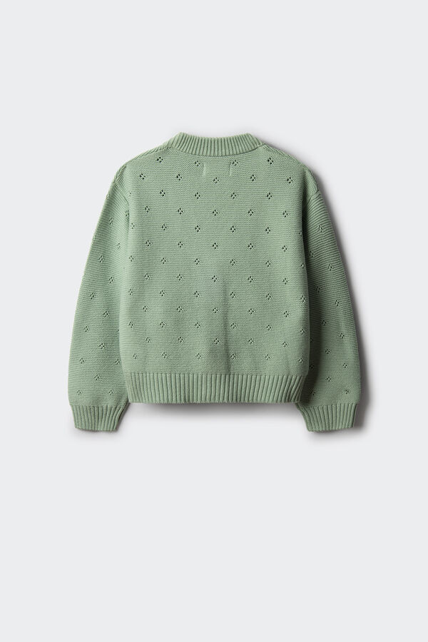 Springfield Kids Cardigan punto ni&ntilde;a verde